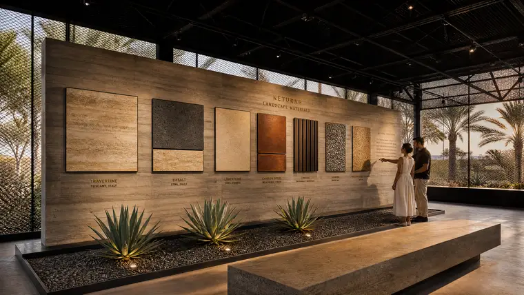 Material Display Wall