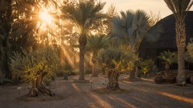Windbreak Palms