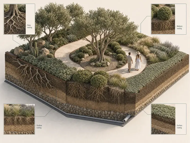 Four Part Symmetrical Softscape
