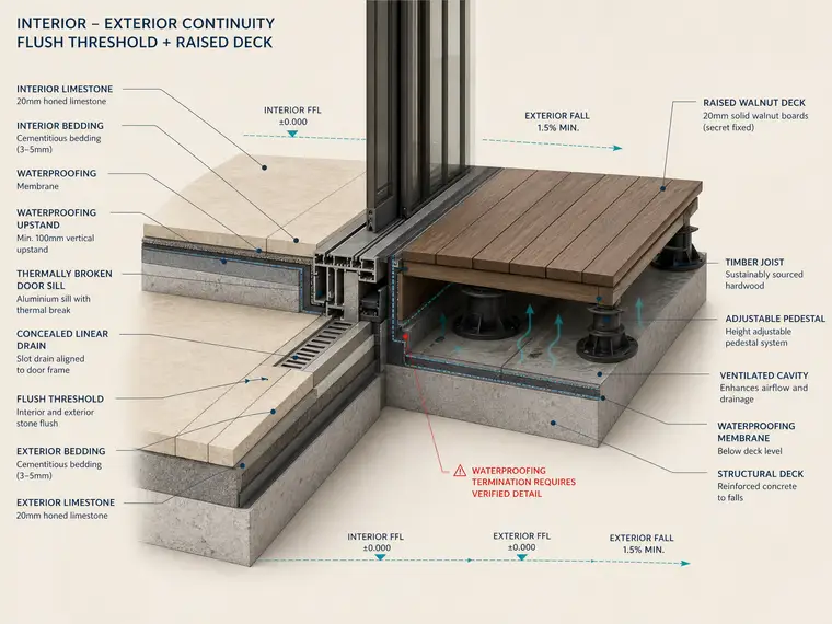 Stone Timber Threshold