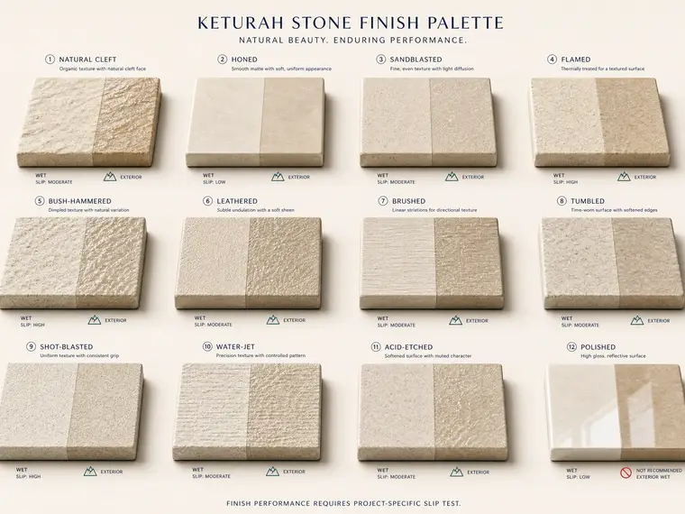 Stone Finish Slip Matrix