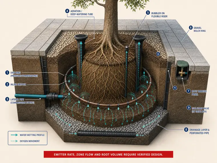 Tree Drip Ring Aeration