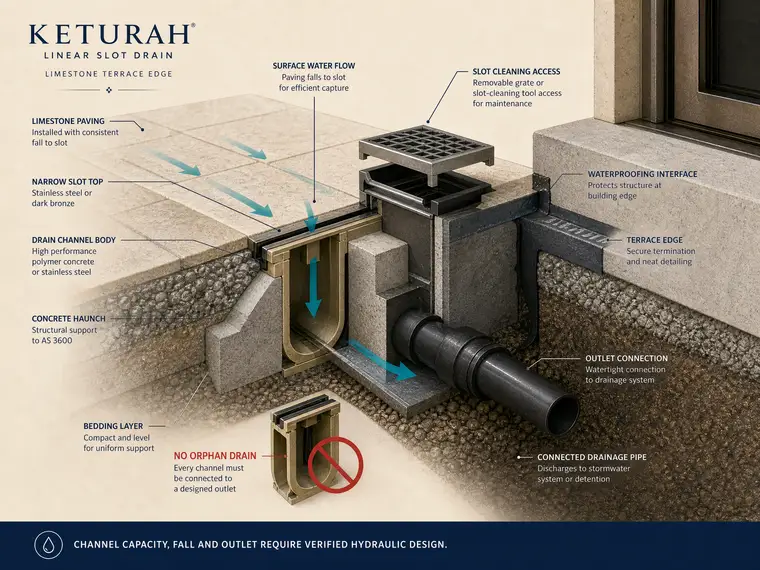 Linear Slot Drain Outlet