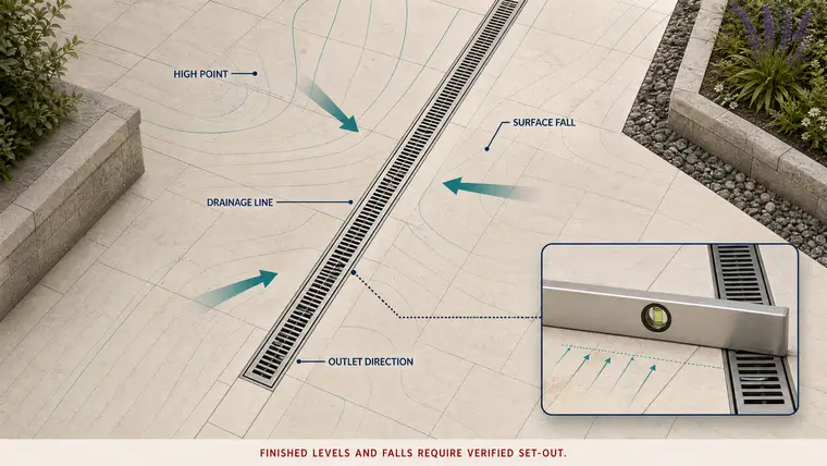 Surface Fall To Drainage