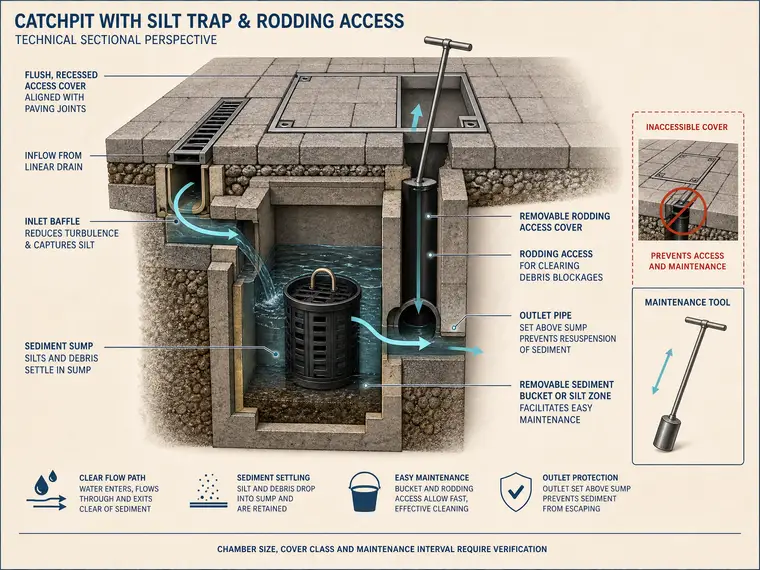 Catchpit Silt Trap Rodding