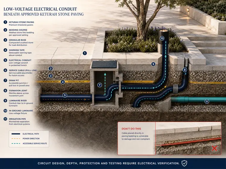 Electrical Conduit Beneath Paving