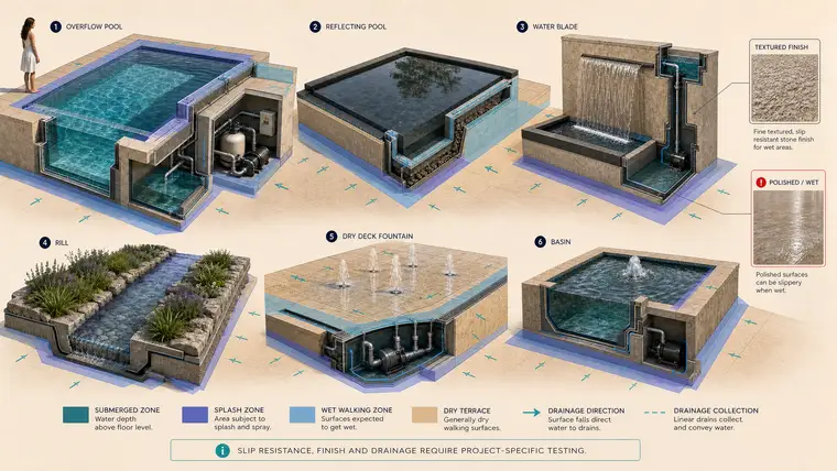 Wet Zone Slip Drainage Logic
